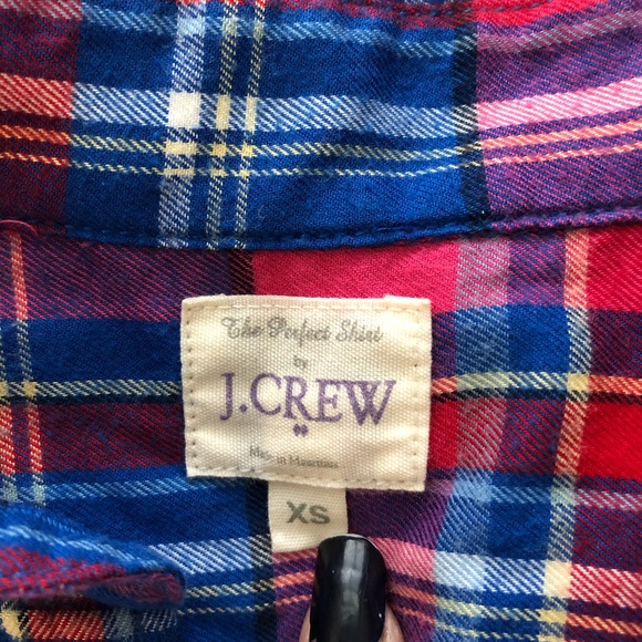 EUC J Crew Factory Women’s Plaid The Perfect Shirt - Picture 5 of 6